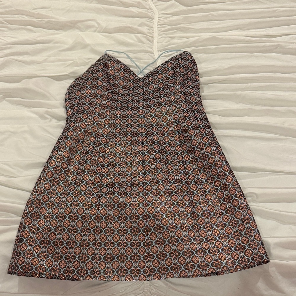 Alice + Olivia Geometric Patterned Mini Dress